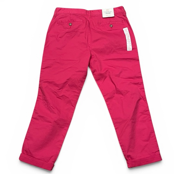 NWT Pink Khakis by Gap Girlfriend Khaki 4R Ankle length - Picture 2 of 8